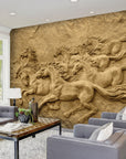 Golden Horses Sculpture